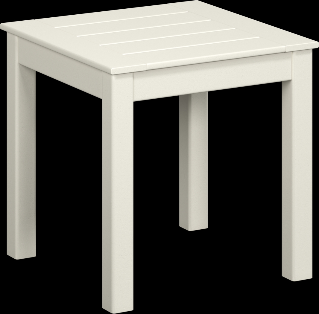Addy White Outdoor End Table - Thumbnail - Image 1