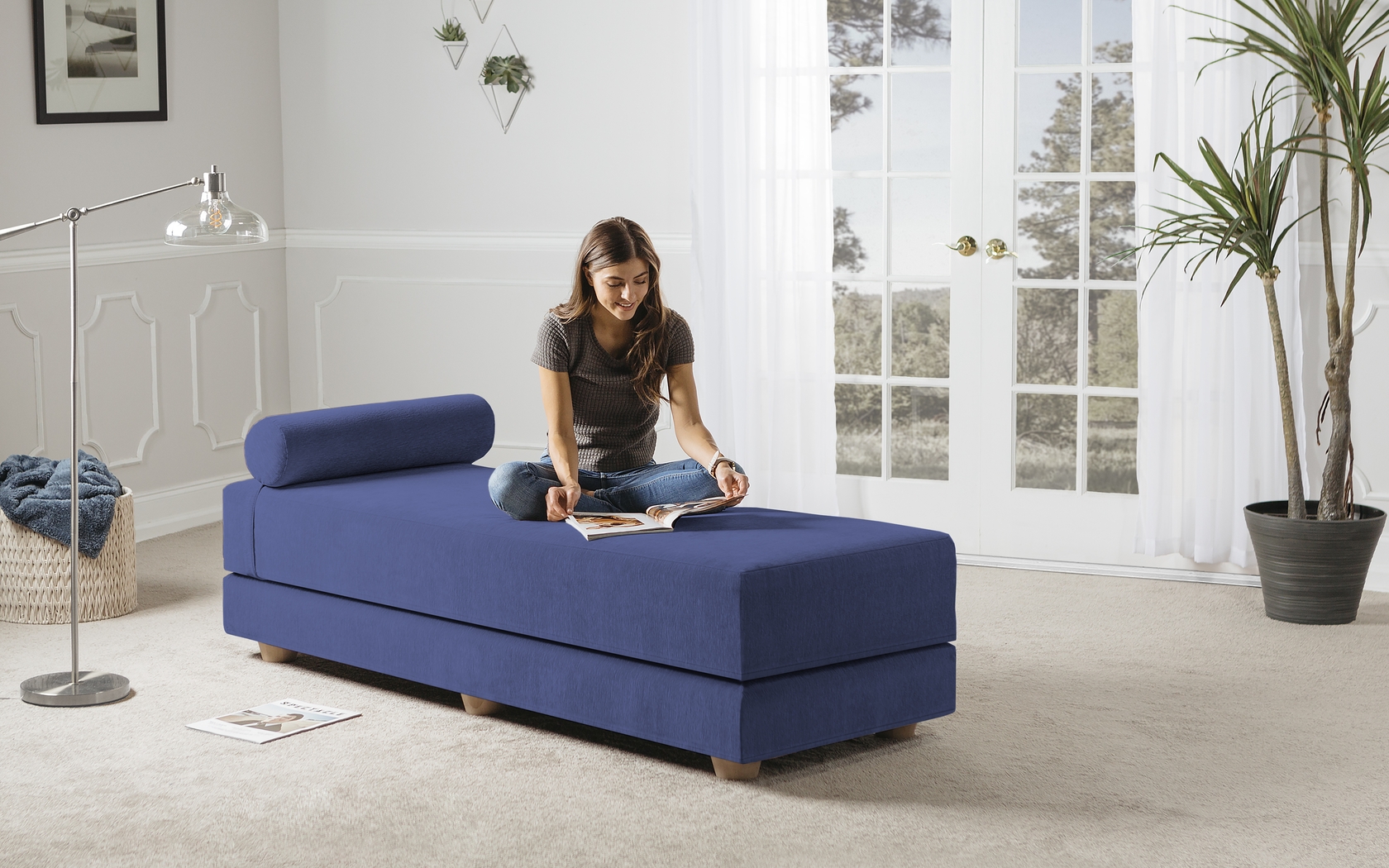 Adelaide Navy Blue Daybed - Thumbnail - Image 5