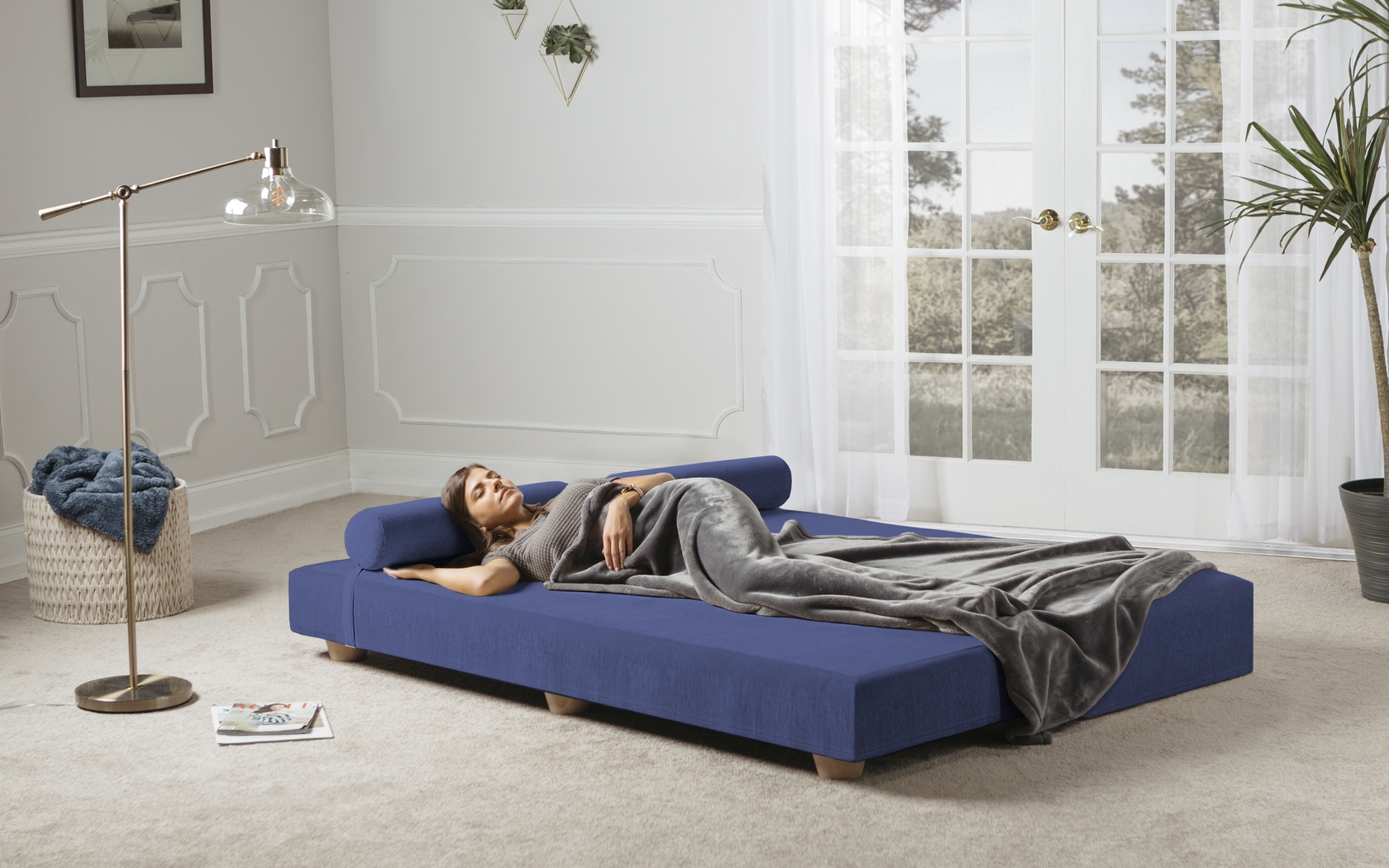 Adelaide Navy Blue Daybed - Thumbnail - Image 6