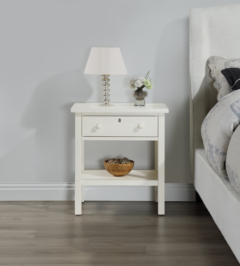 Adelaide White Nightstand - Thumbnail - Image 3
