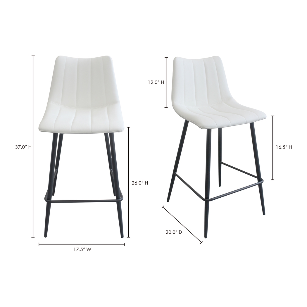 Adeline Court White Counter Height Stool - Thumbnail - Image 6