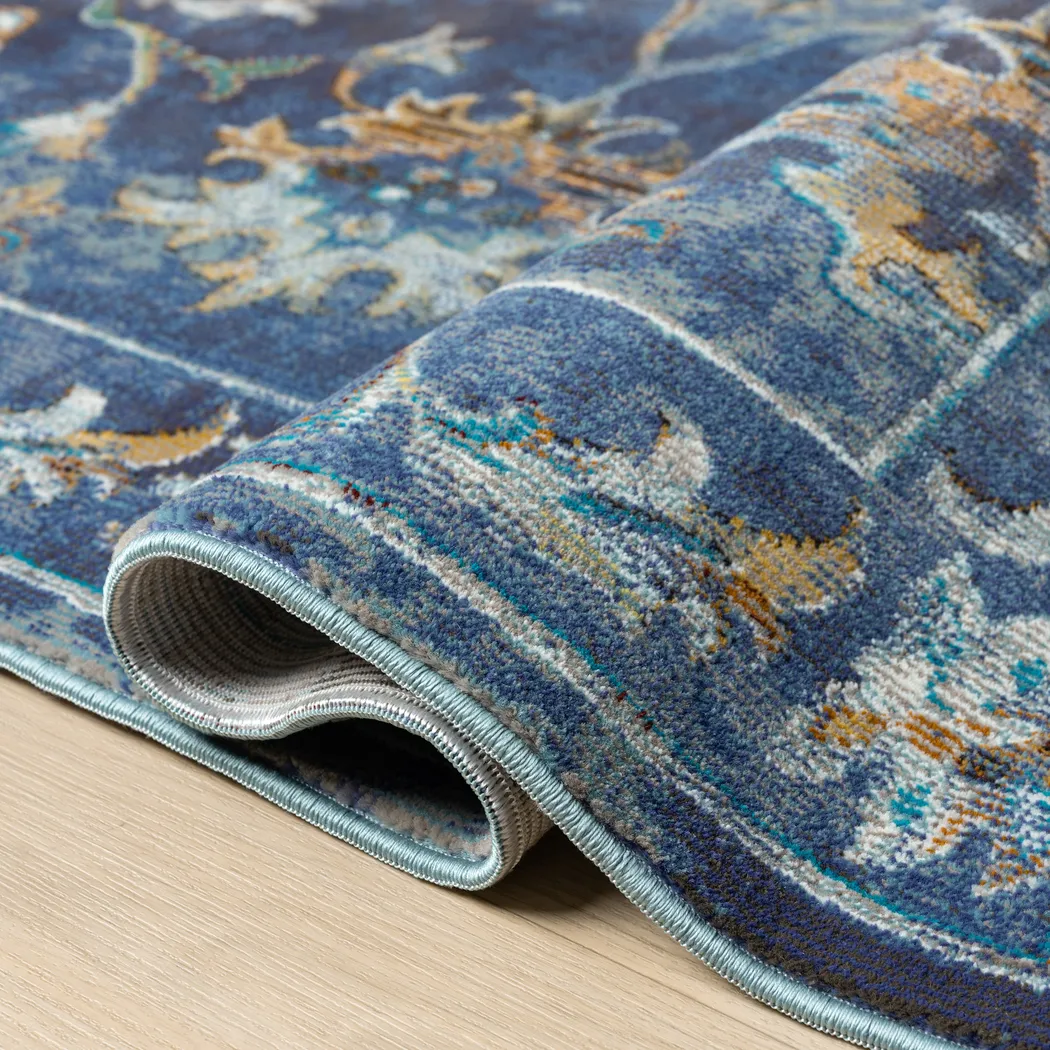 Adelisa Blue 7'9 x 9'9 Rug - Thumbnail - Image 10