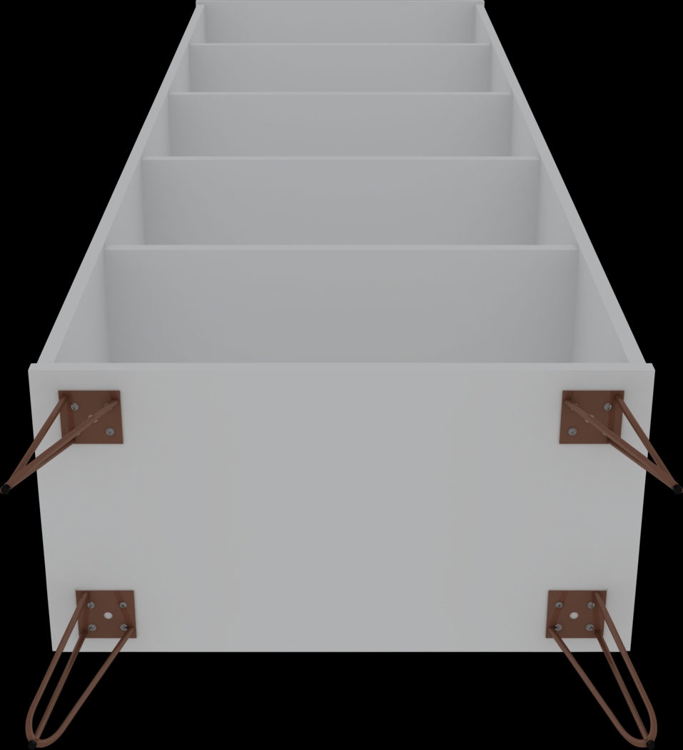 Ademoor White Bookcase - Thumbnail - Image 5