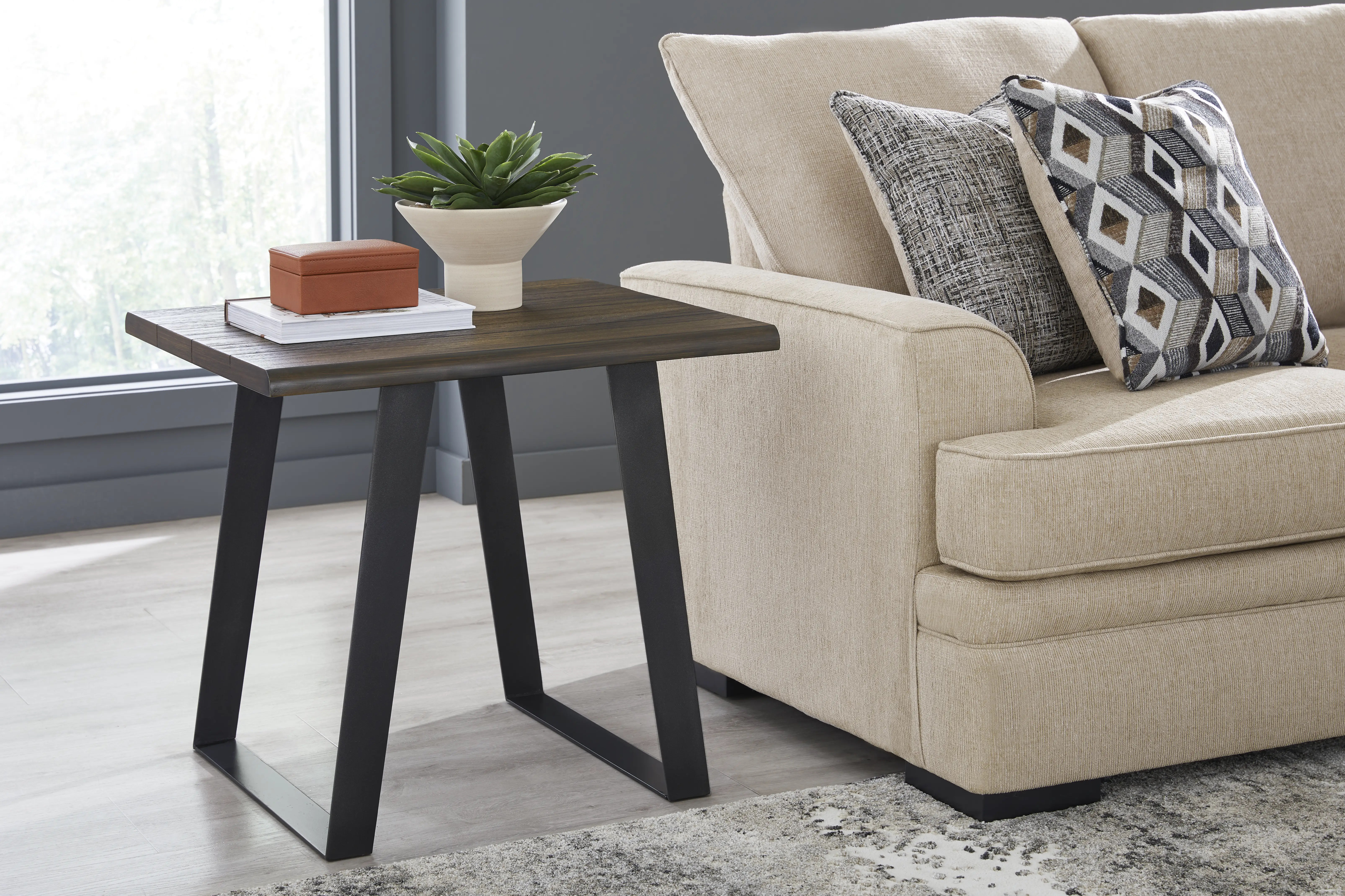 Aden Dark Brown End Table - Image 4