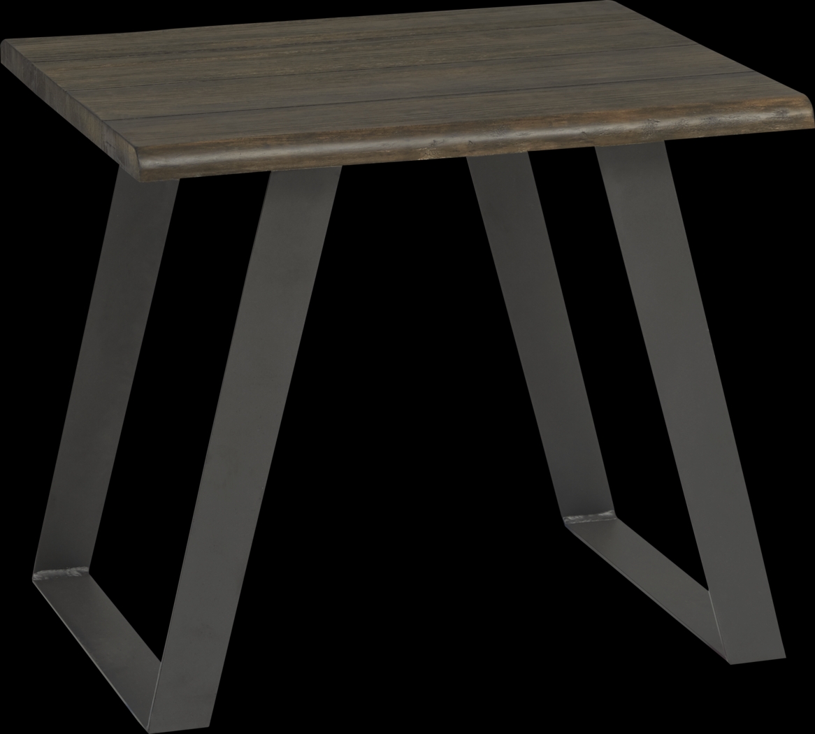 Aden Dark Brown End Table - Thumbnail - Image 1