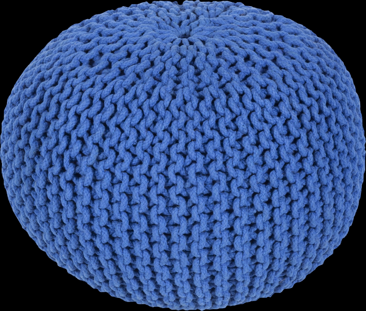 Adencliff Blue Ottoman - Thumbnail - Image 1