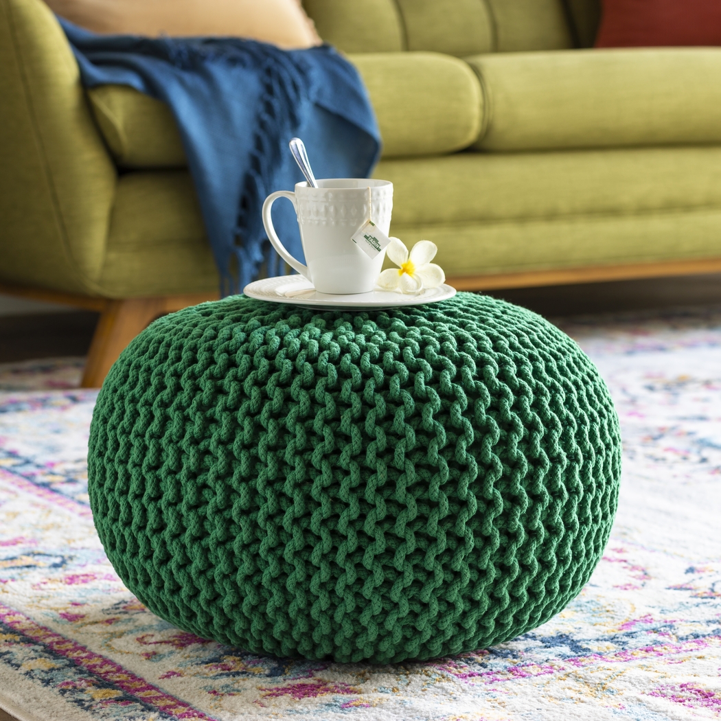 Adencliff Emerald Ottoman - Thumbnail - Image 2