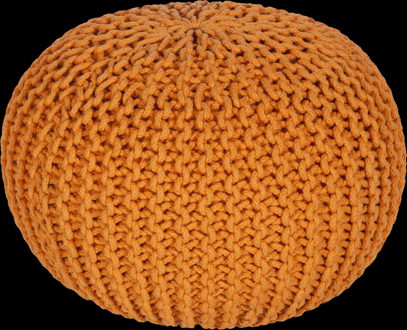 Adencliff Orange Ottoman - Thumbnail - Image 1