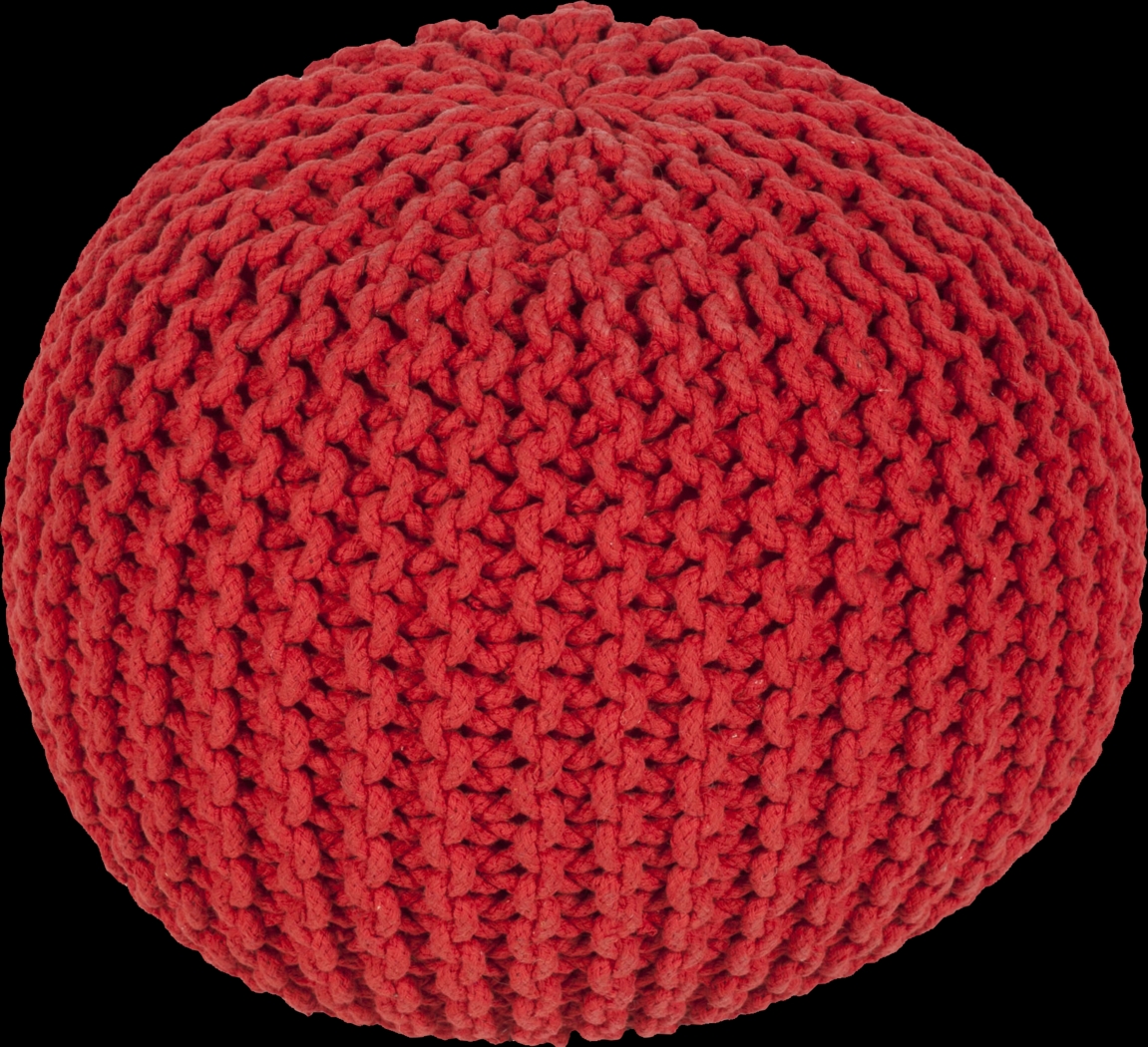 Adencliff Red Ottoman - Thumbnail - Image 1