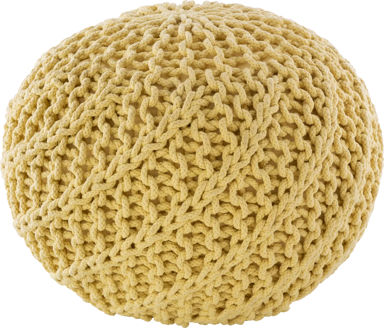 Adencliff Yellow Ottoman - Thumbnail - Image 1