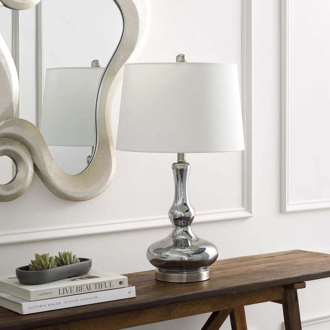 Adenlee Place Silver Lamp - Thumbnail - Image 2