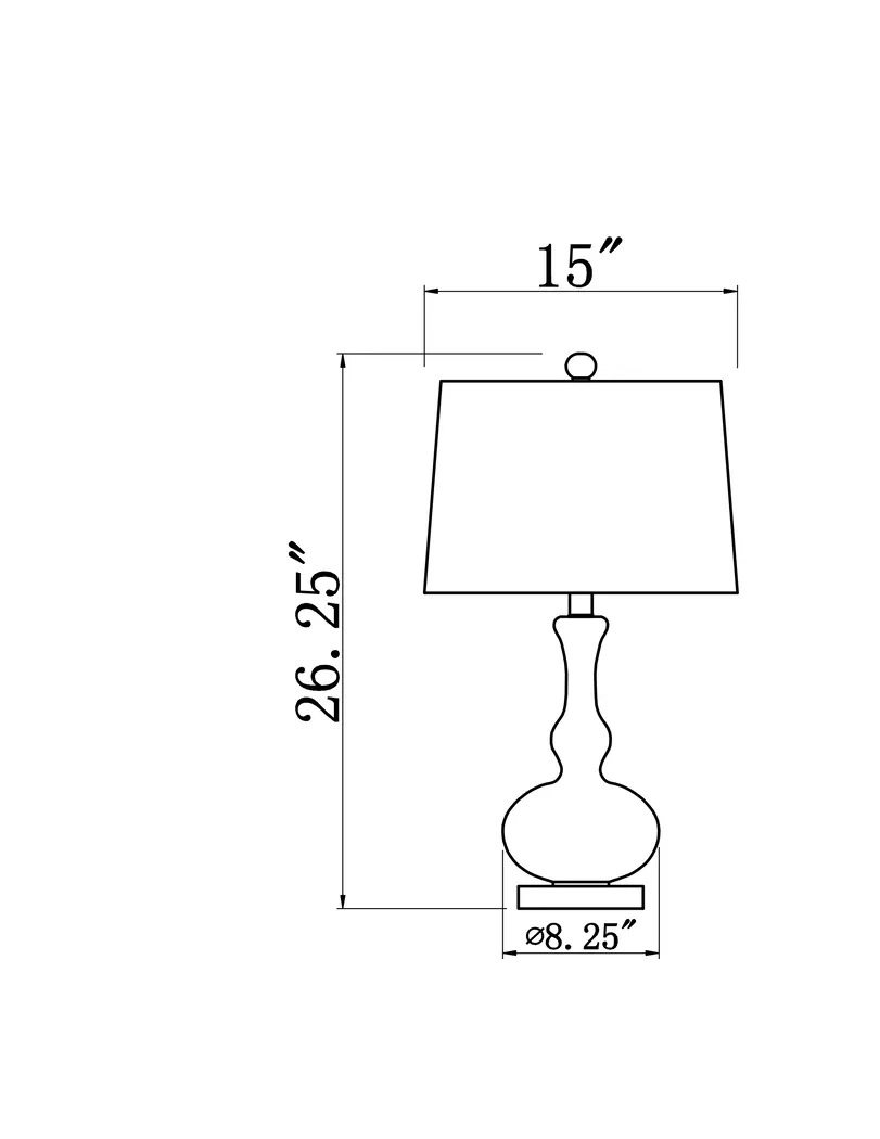 Adenlee Place Silver Lamp - Thumbnail - Image 8