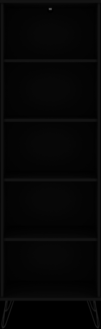 Adenmoor Black Bookcase - Thumbnail - Image 6