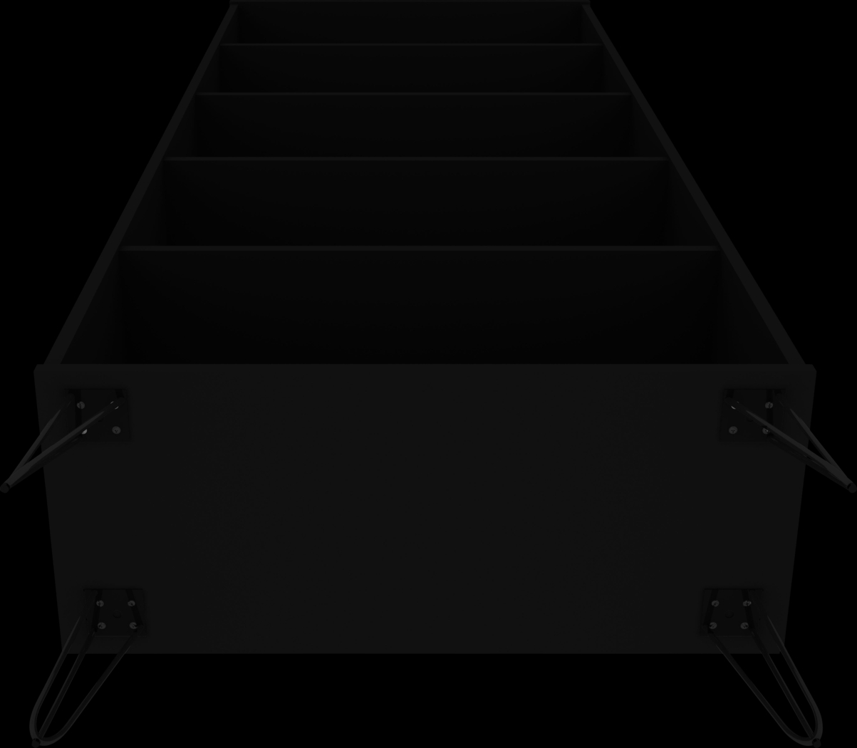 Adenmoor Black Bookcase - Thumbnail - Image 5