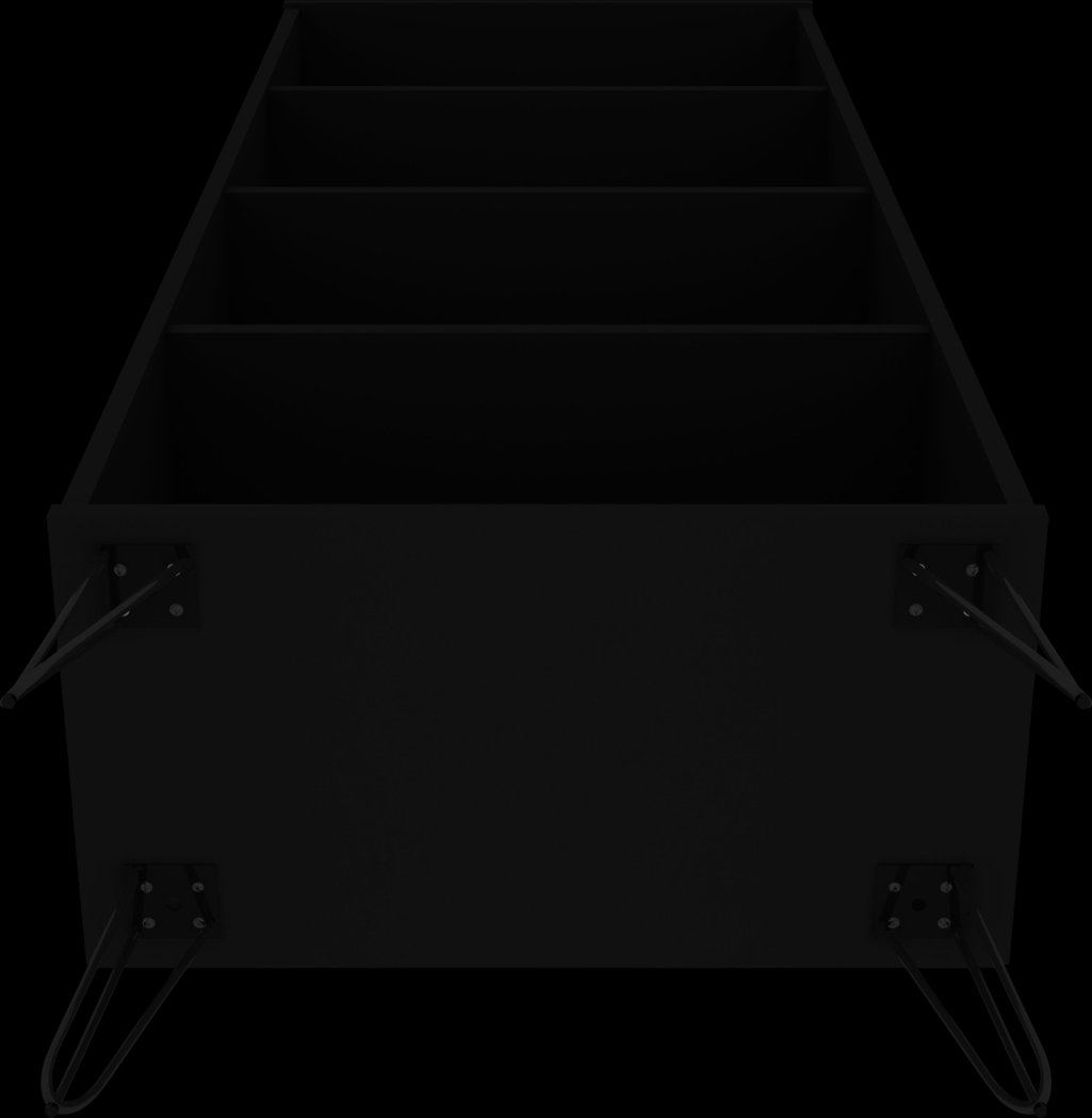 Adenmoor Black Bookcase - Thumbnail - Image 5