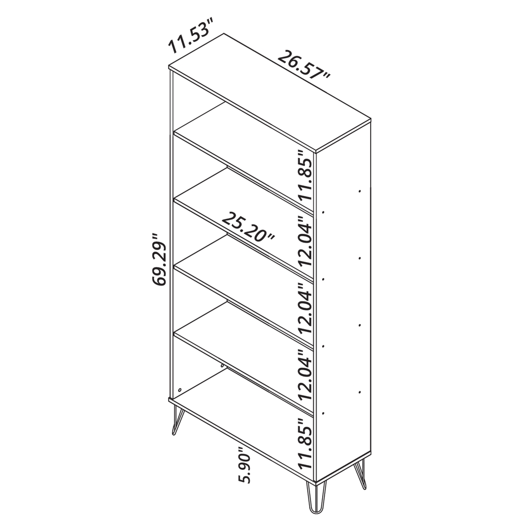 Adenmoor Blue Bookcase - Thumbnail - Image 9