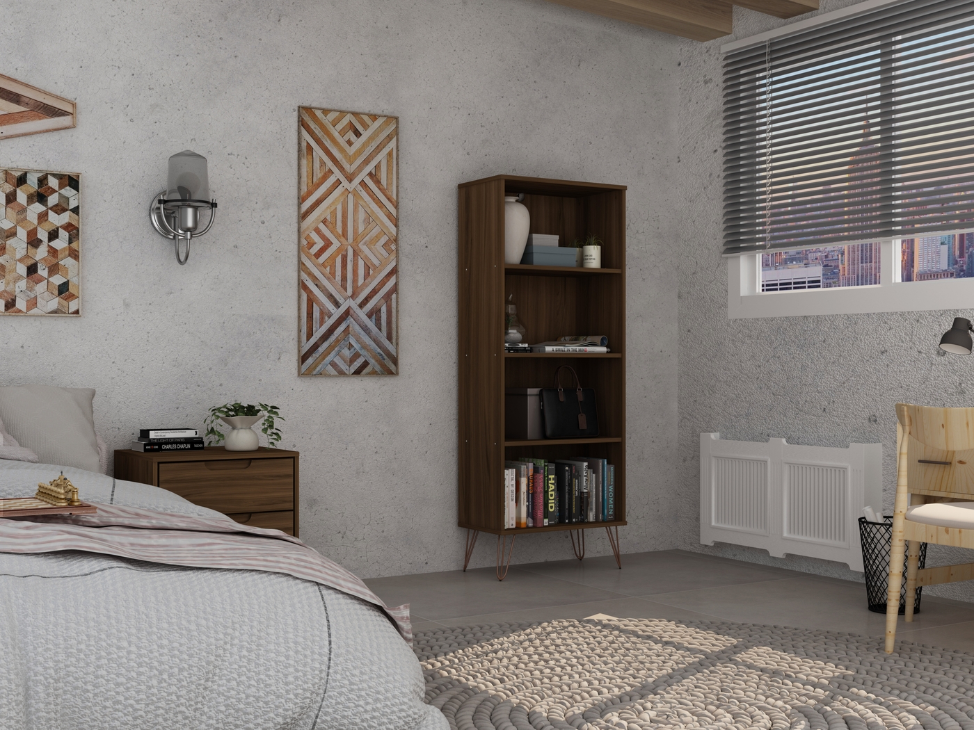 Adenmoor Brown Bookcase - Thumbnail - Image 8