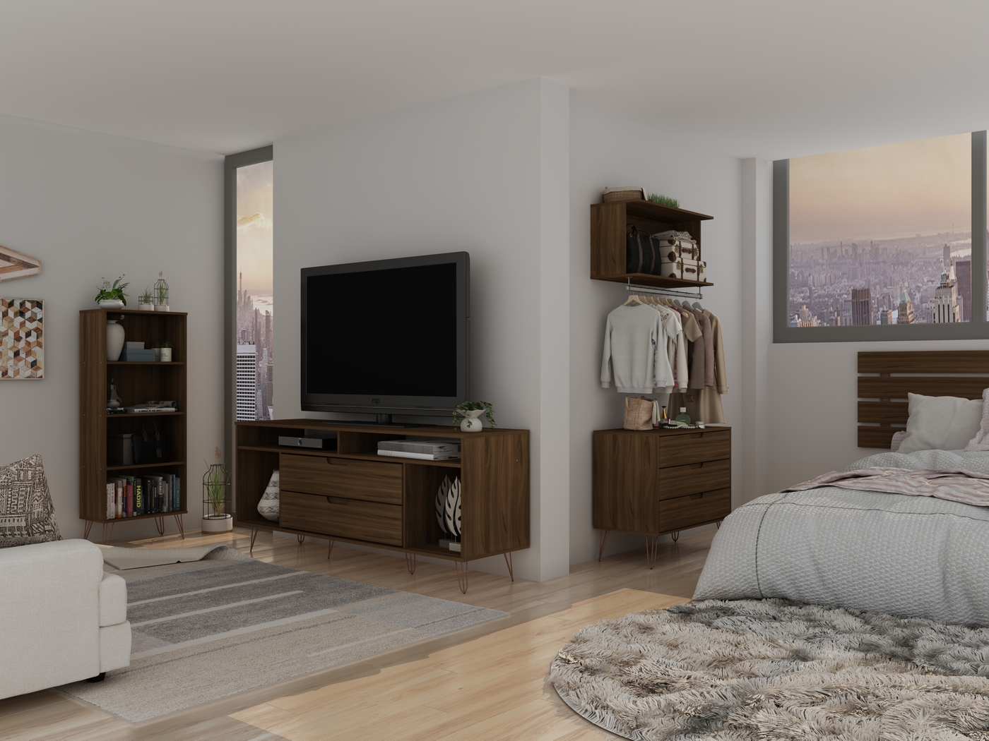 Adenmoor Brown Bookcase - Thumbnail - Image 9