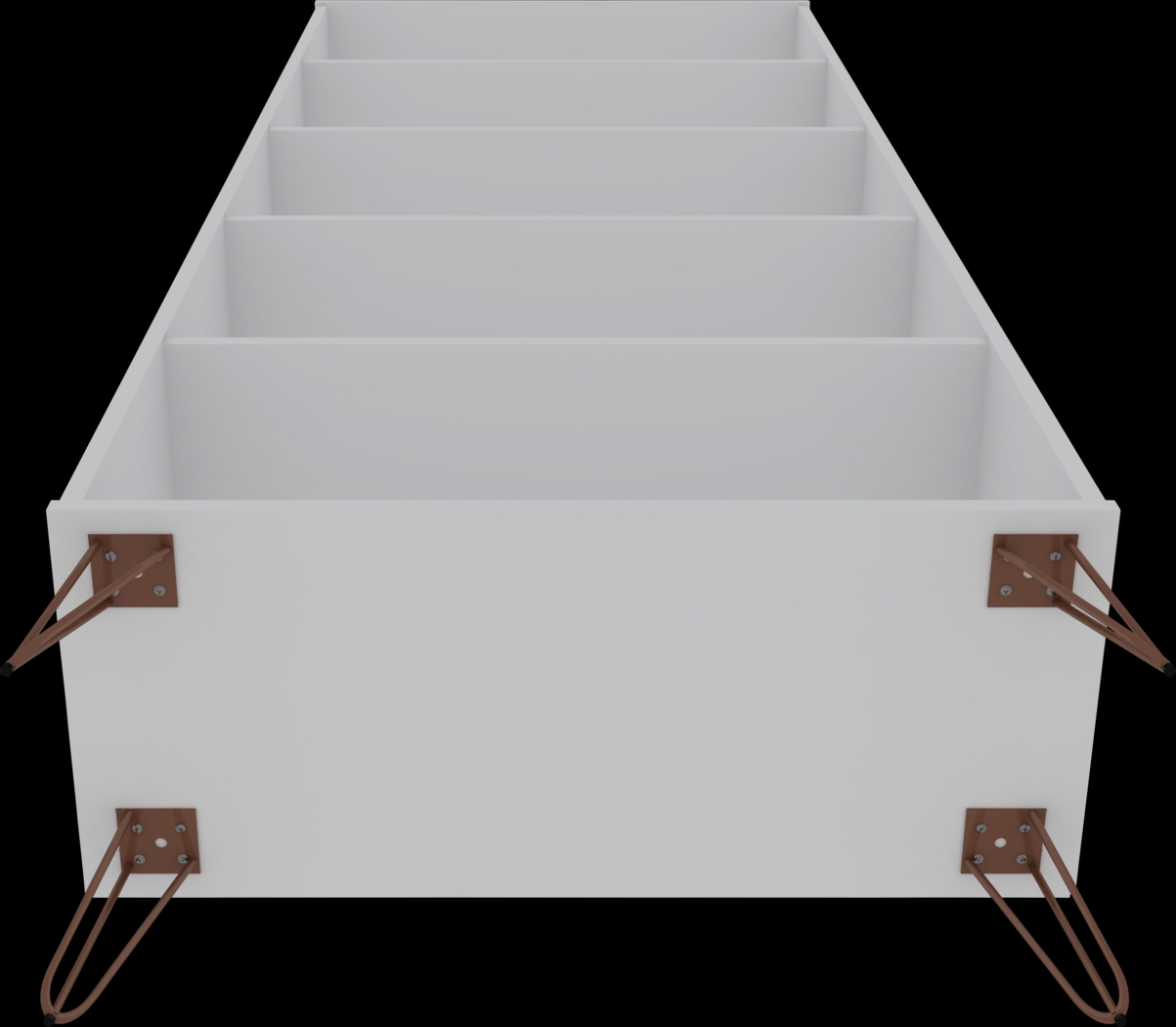 Adenmoor White Bookcase - Thumbnail - Image 5