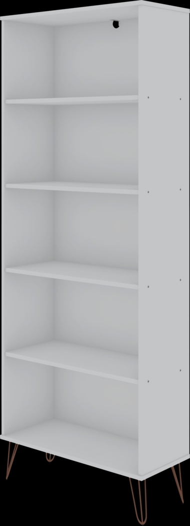 Adenmoor White Bookcase - Thumbnail - Image 1