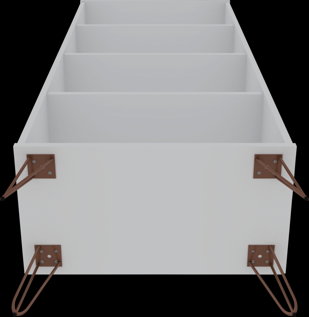 Adenmoor White Bookcase - Thumbnail - Image 5