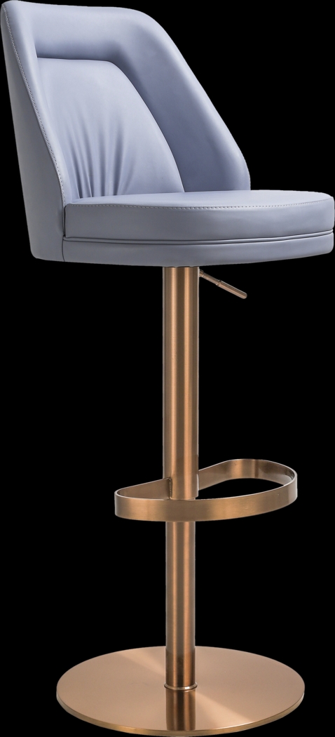 Aderene Blue Swivel Barstool - Thumbnail - Image 1