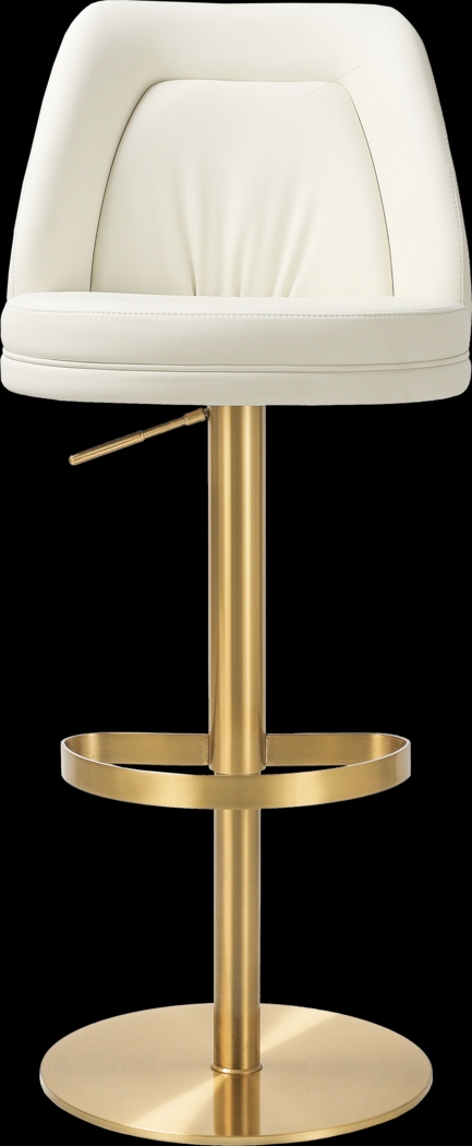 Aderene Cream Swivel Barstool - Thumbnail - Image 3
