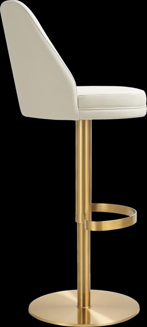 Aderene Cream Swivel Barstool - Thumbnail - Image 4