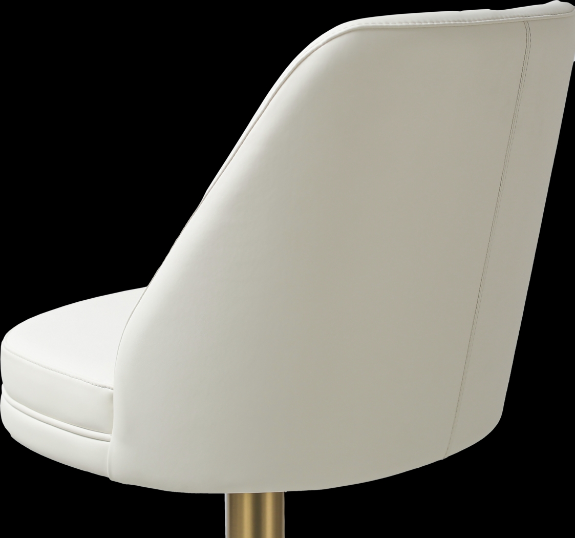 Aderene Cream Swivel Barstool - Thumbnail - Image 6