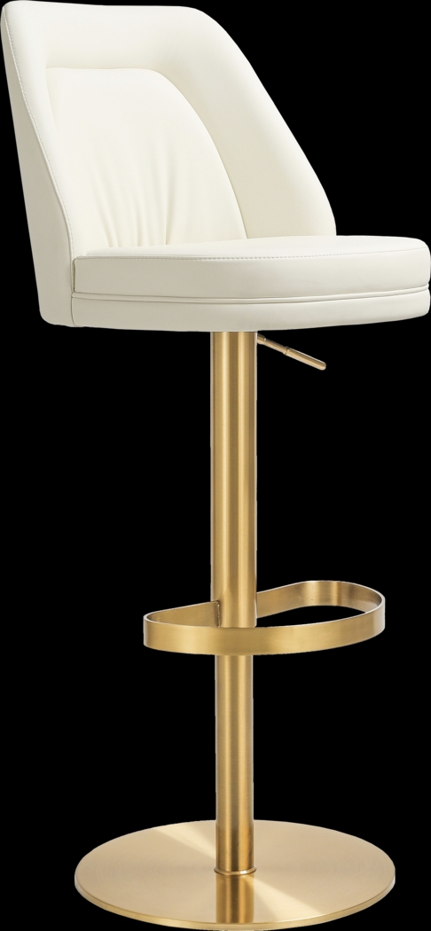 Aderene Cream Swivel Barstool - Thumbnail - Image 1