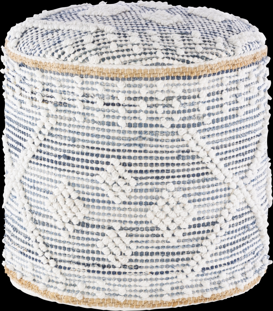 Aderno Denim Ottoman - Thumbnail - Image 1