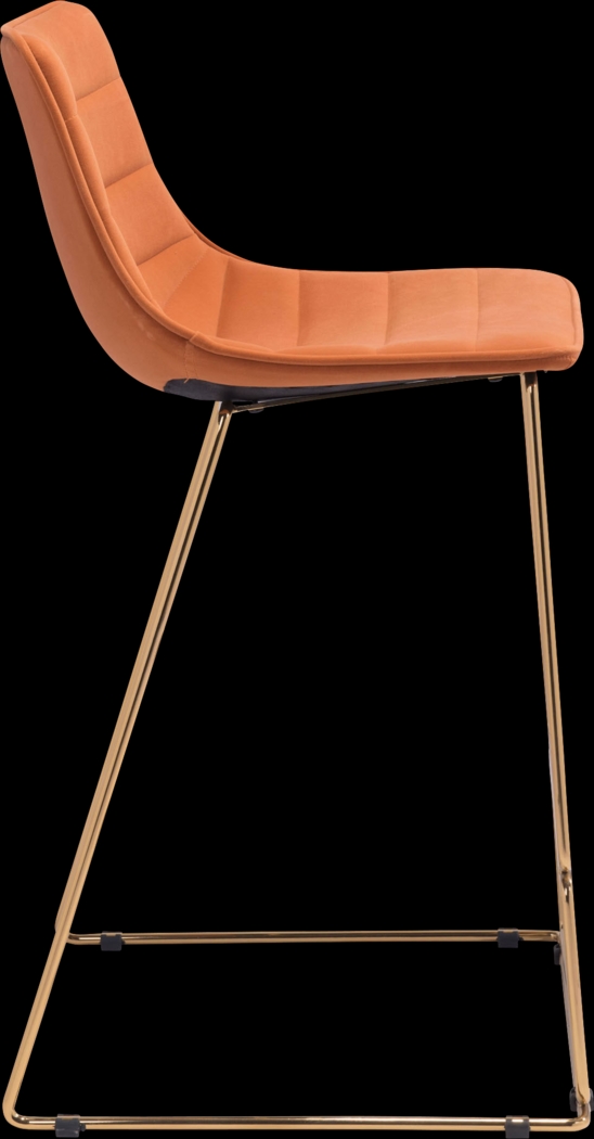 Adger Orange Barstool - Thumbnail - Image 2