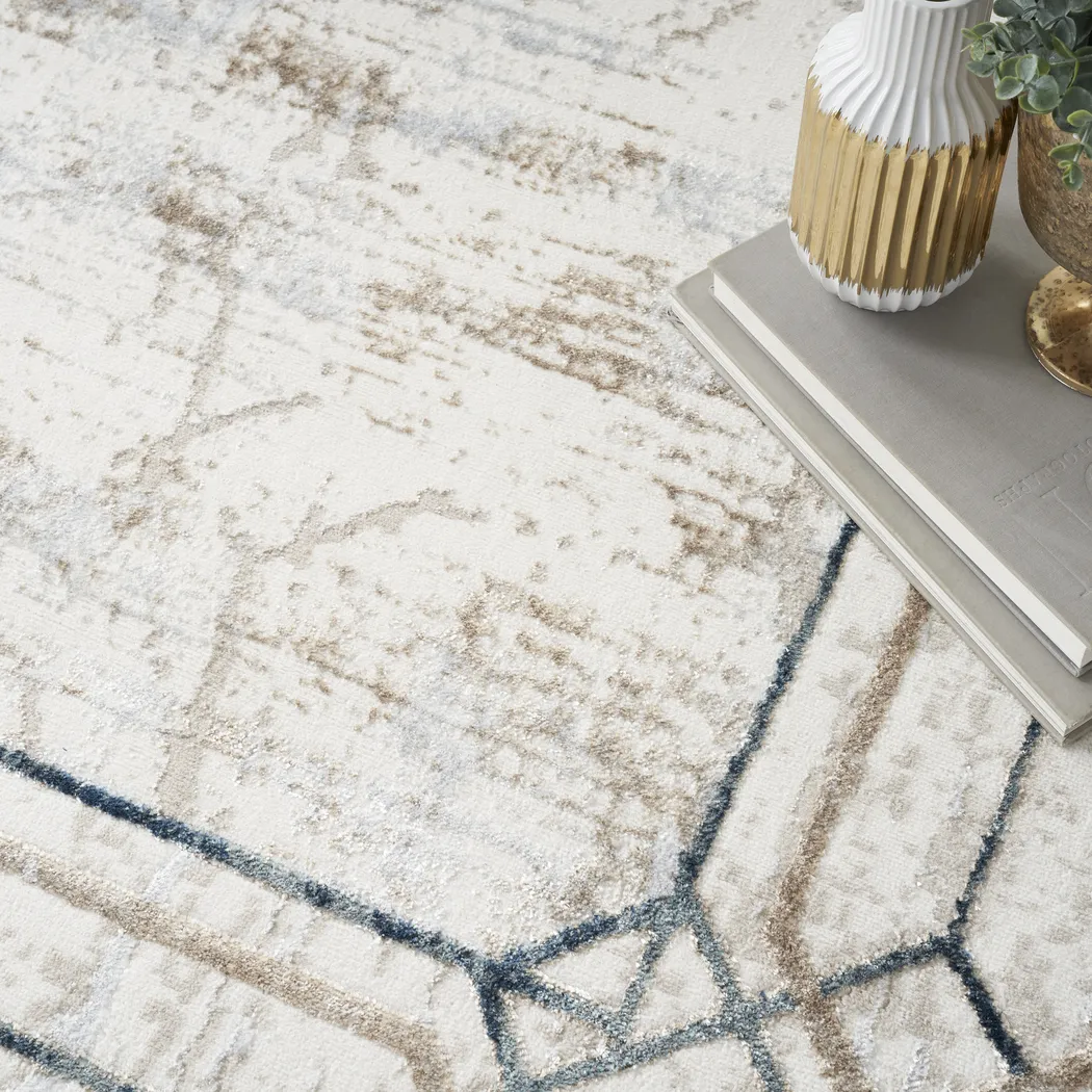Adharice Ivory/Taupe 3'11 x 5'11 Rug - Thumbnail - Image 6