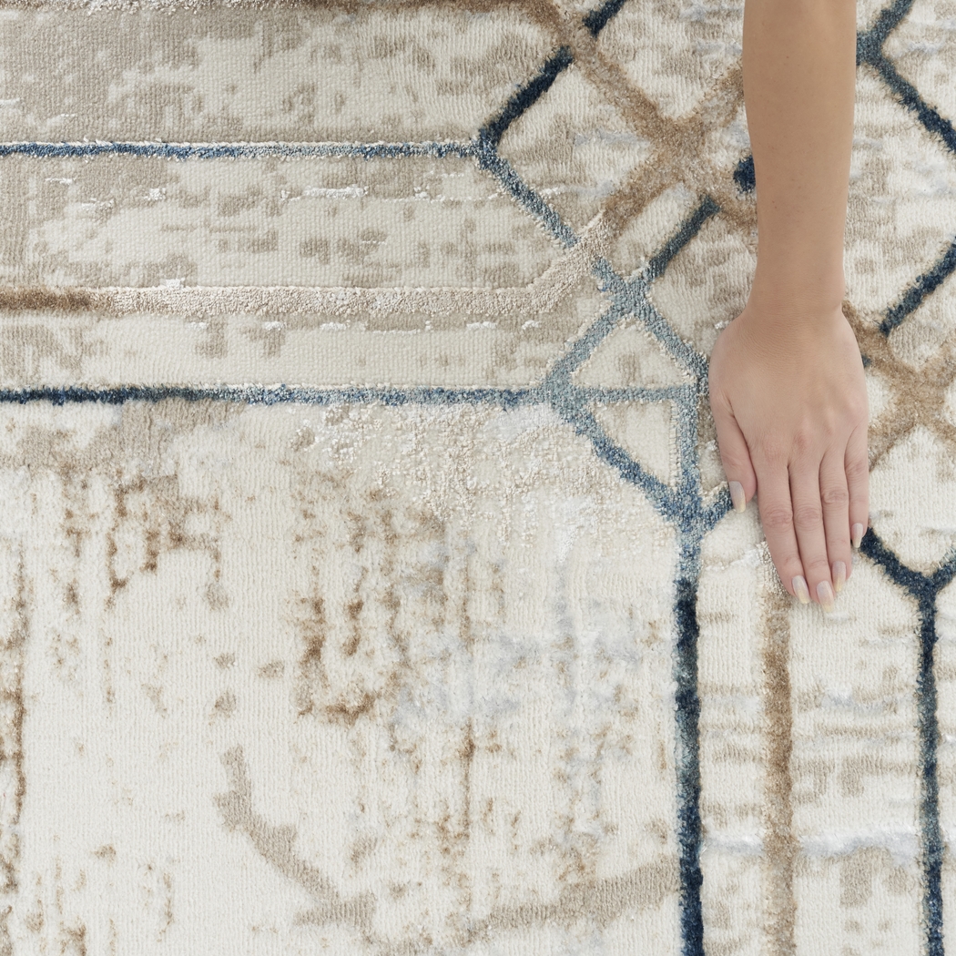 Adharice Ivory/Taupe 5'3 x 7'3 Rug - Thumbnail - Image 6