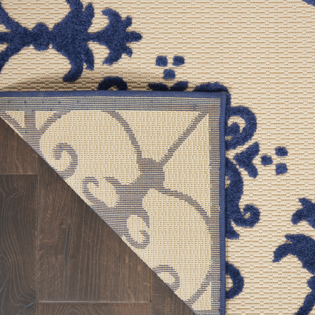 Adilen Navy 8' x 11' Indoor/Outdoor Rug - Thumbnail - Image 5