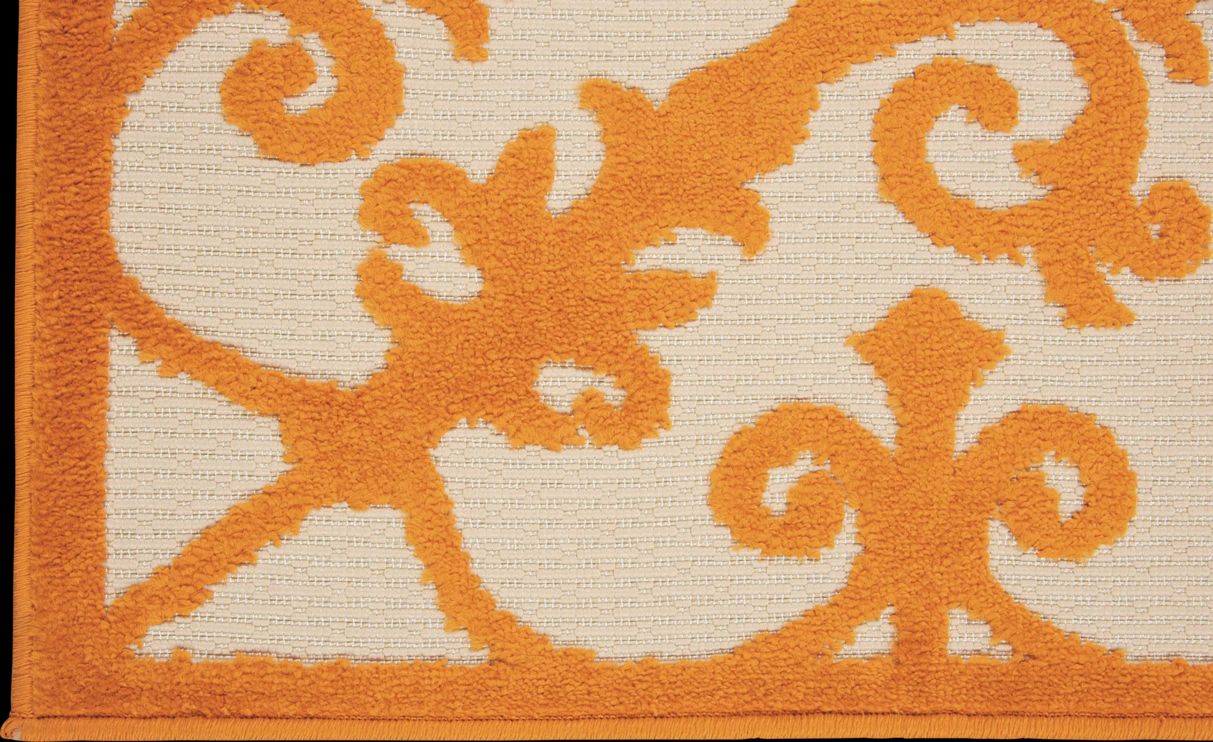 Adilen Orange 8' x 11' Indoor/Outdoor Rug - Thumbnail - Image 2