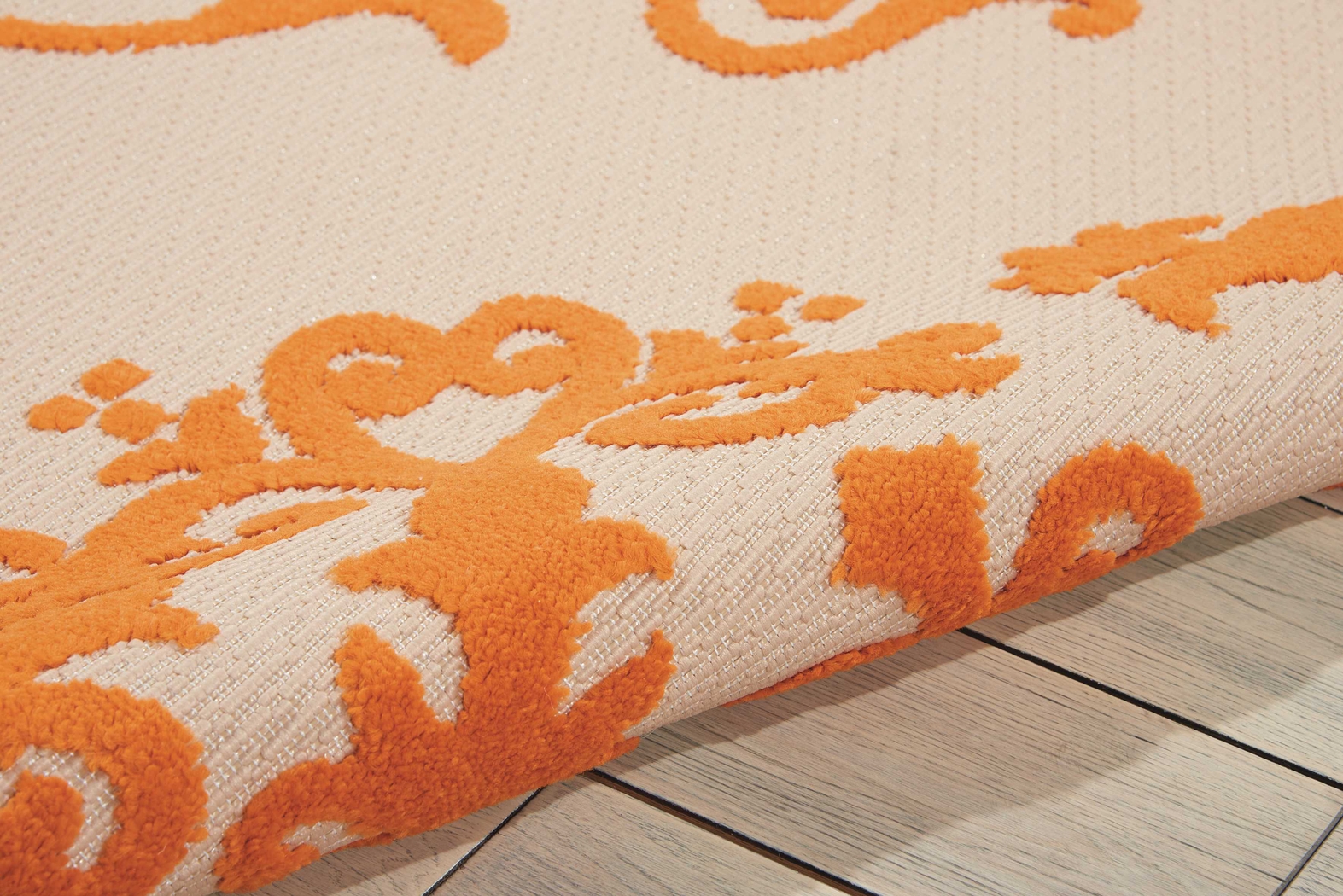 Adilen Orange 8' x 11' Indoor/Outdoor Rug - Thumbnail - Image 3