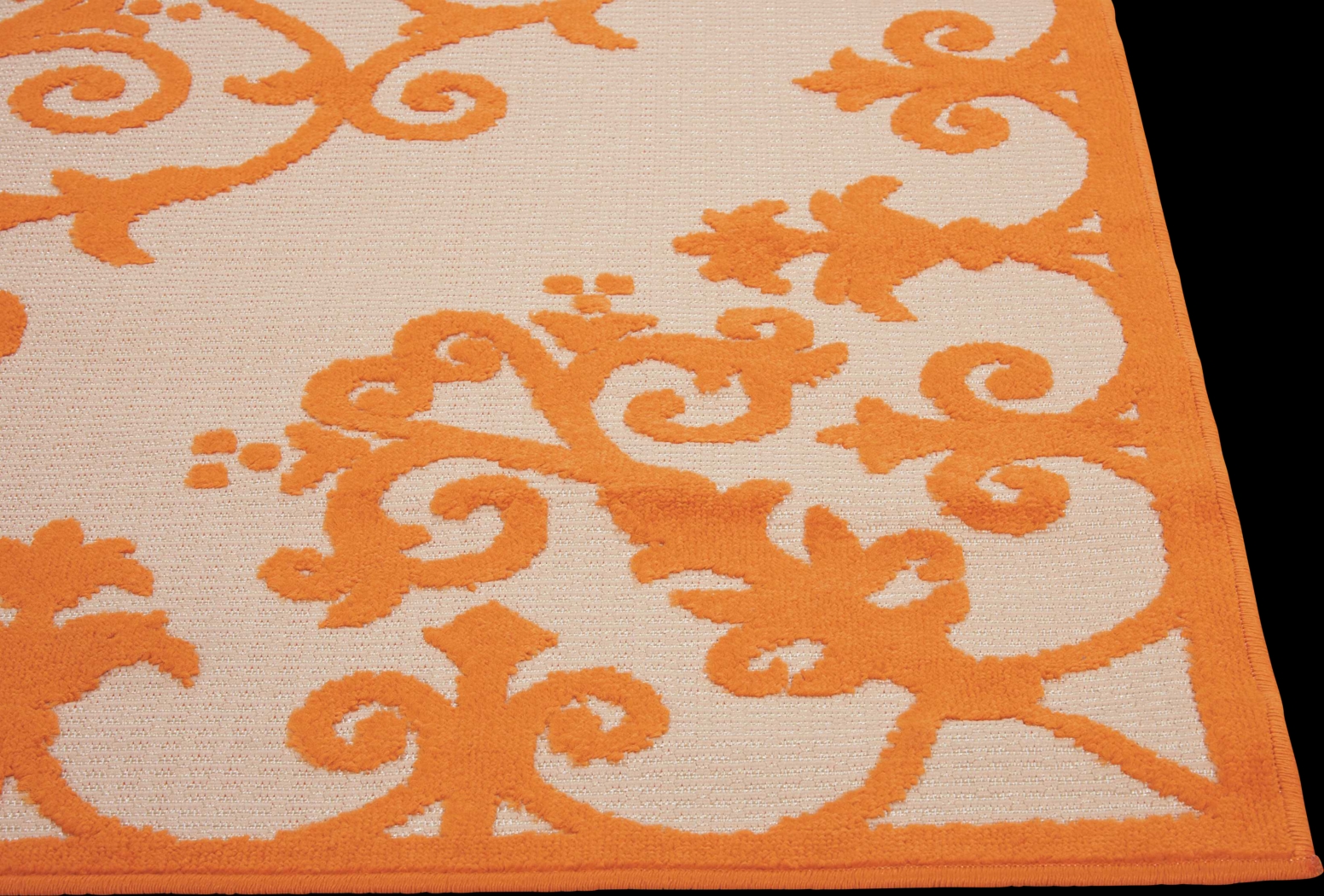 Adilen Orange 8' x 11' Indoor/Outdoor Rug - Thumbnail - Image 4