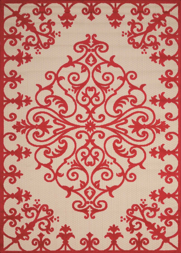 Adilen Red 8' x 11' Indoor/Outdoor Rug - Thumbnail - Image 1