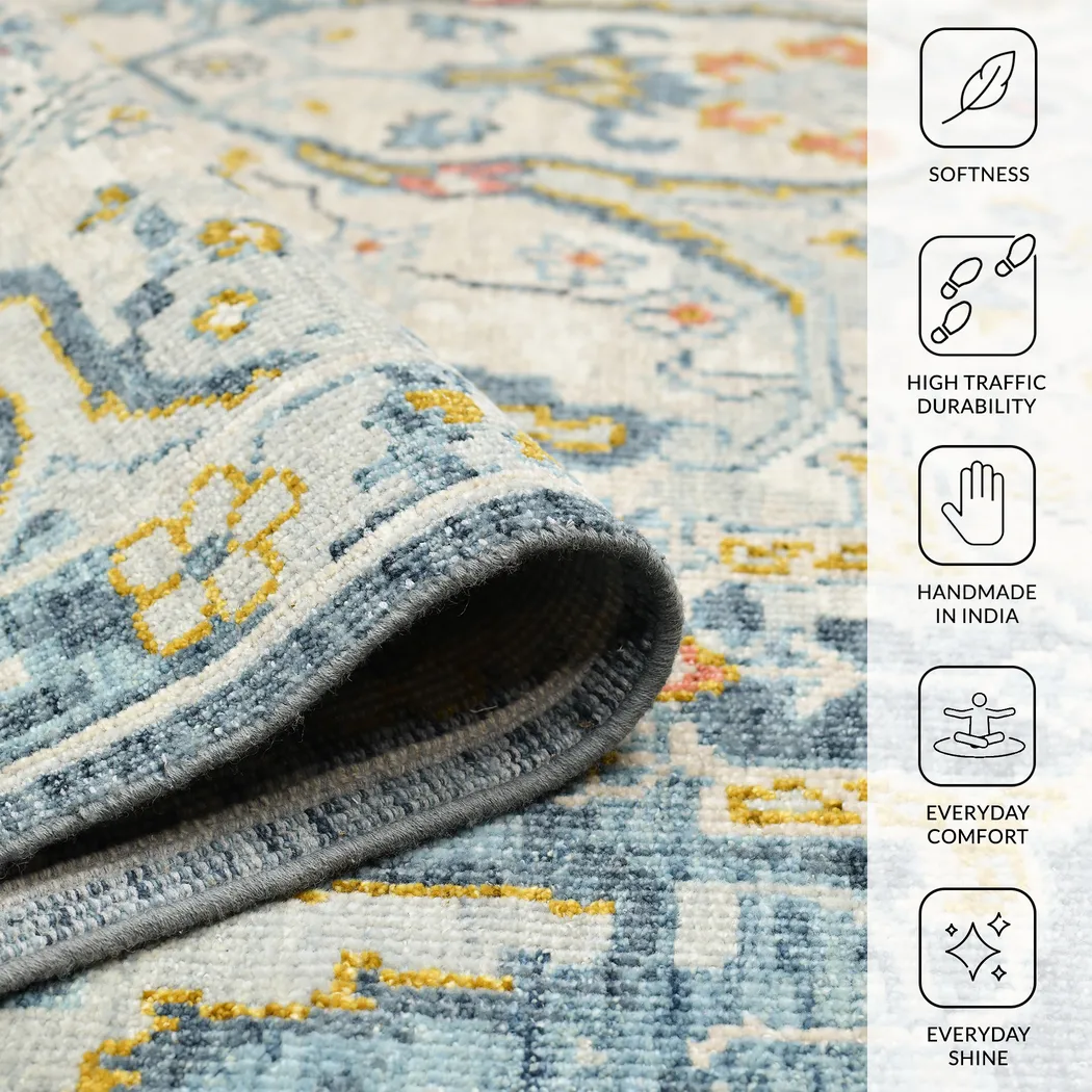 Adima Blue 8' x 10' Rug - Thumbnail - Image 3