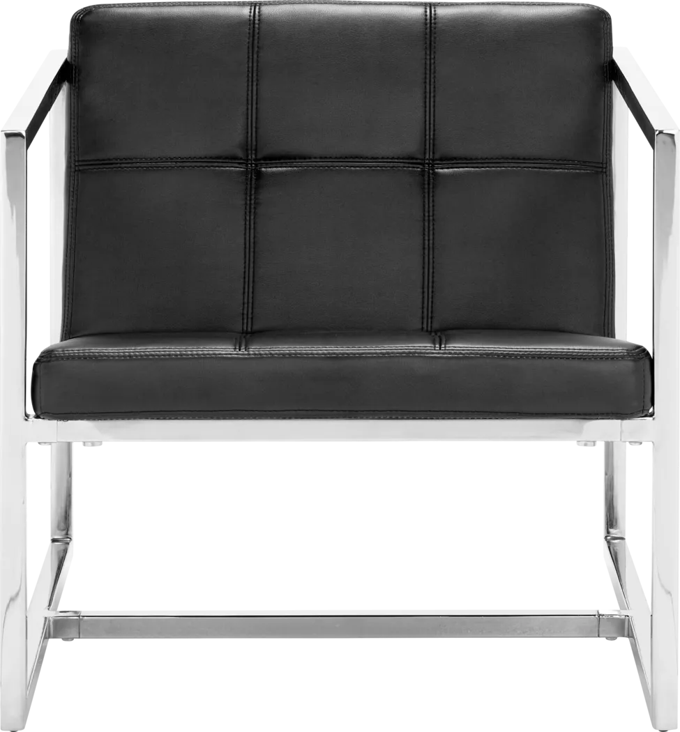 Adiron Black Accent Chair - Thumbnail - Image 3