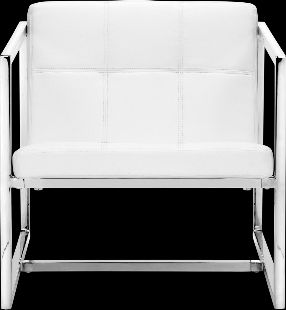 Adiron White Accent Chair - Thumbnail - Image 3
