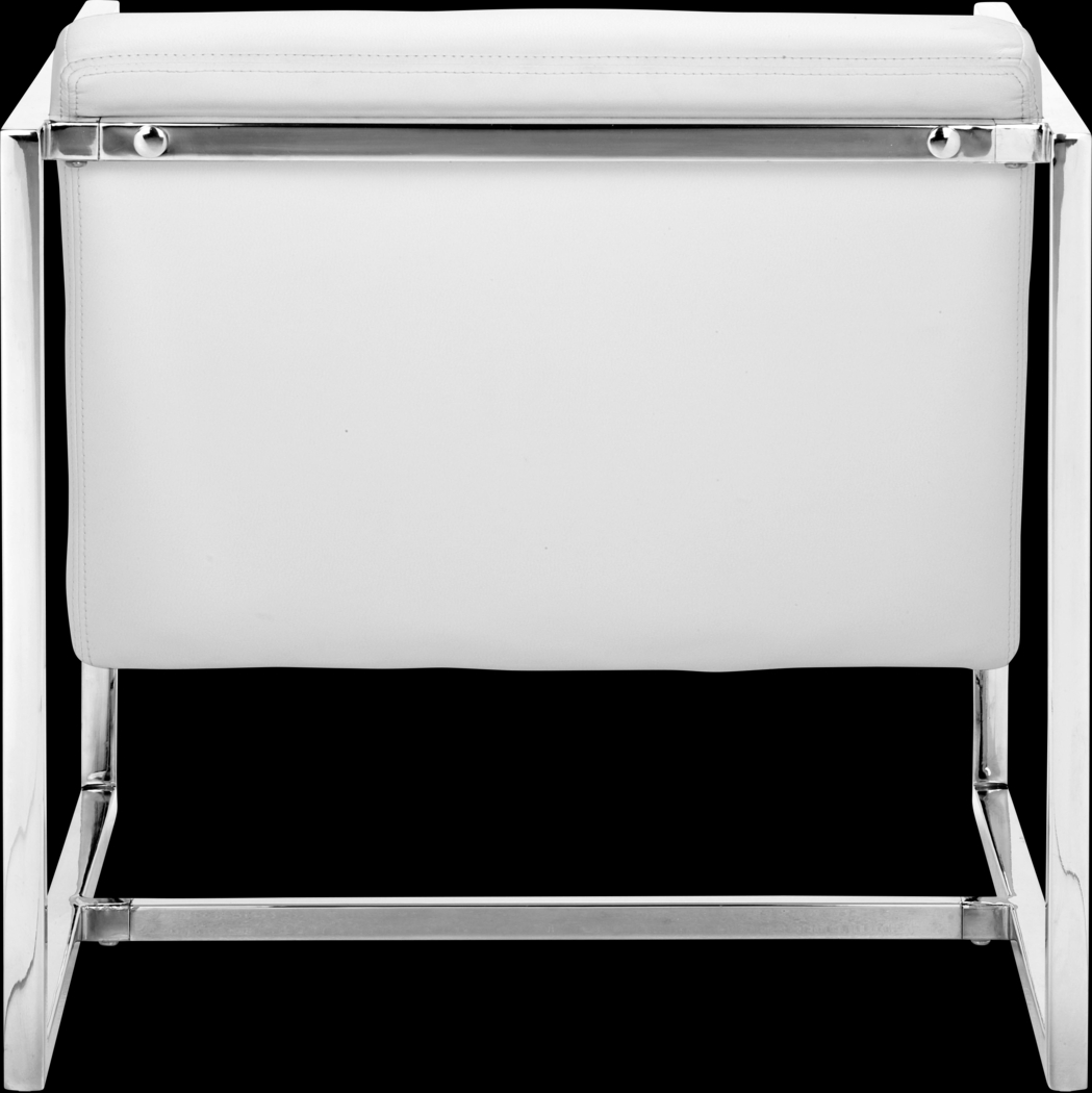 Adiron White Accent Chair - Thumbnail - Image 4