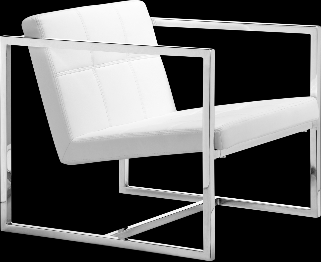 Adiron White Accent Chair - Thumbnail - Image 1