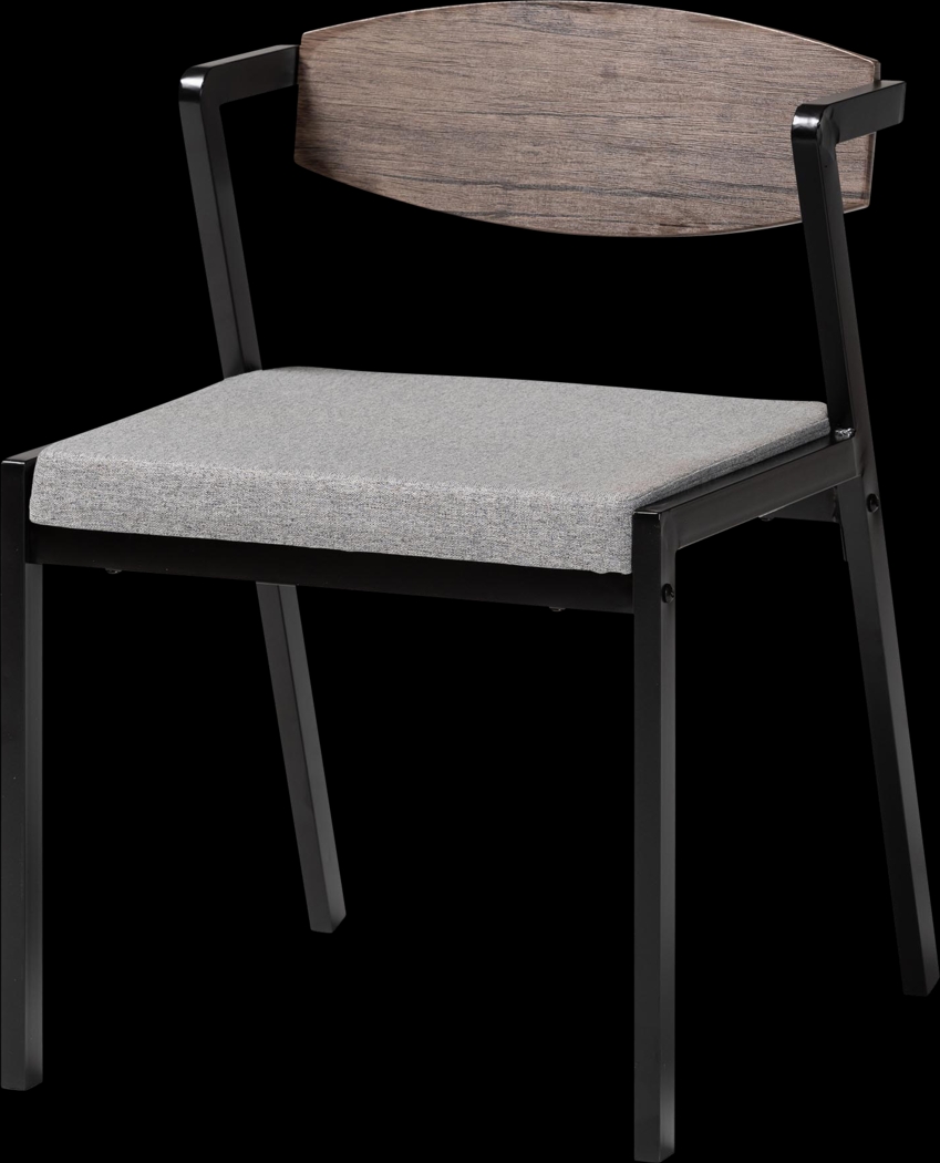 Adiutori Gray Dining Chair, Set of 4 - Thumbnail - Image 4