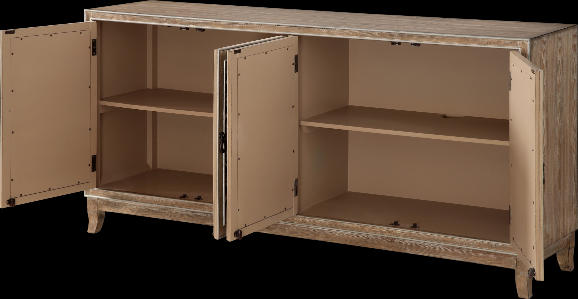 Adkisson Brown Four Door Credenza - Thumbnail - Image 3