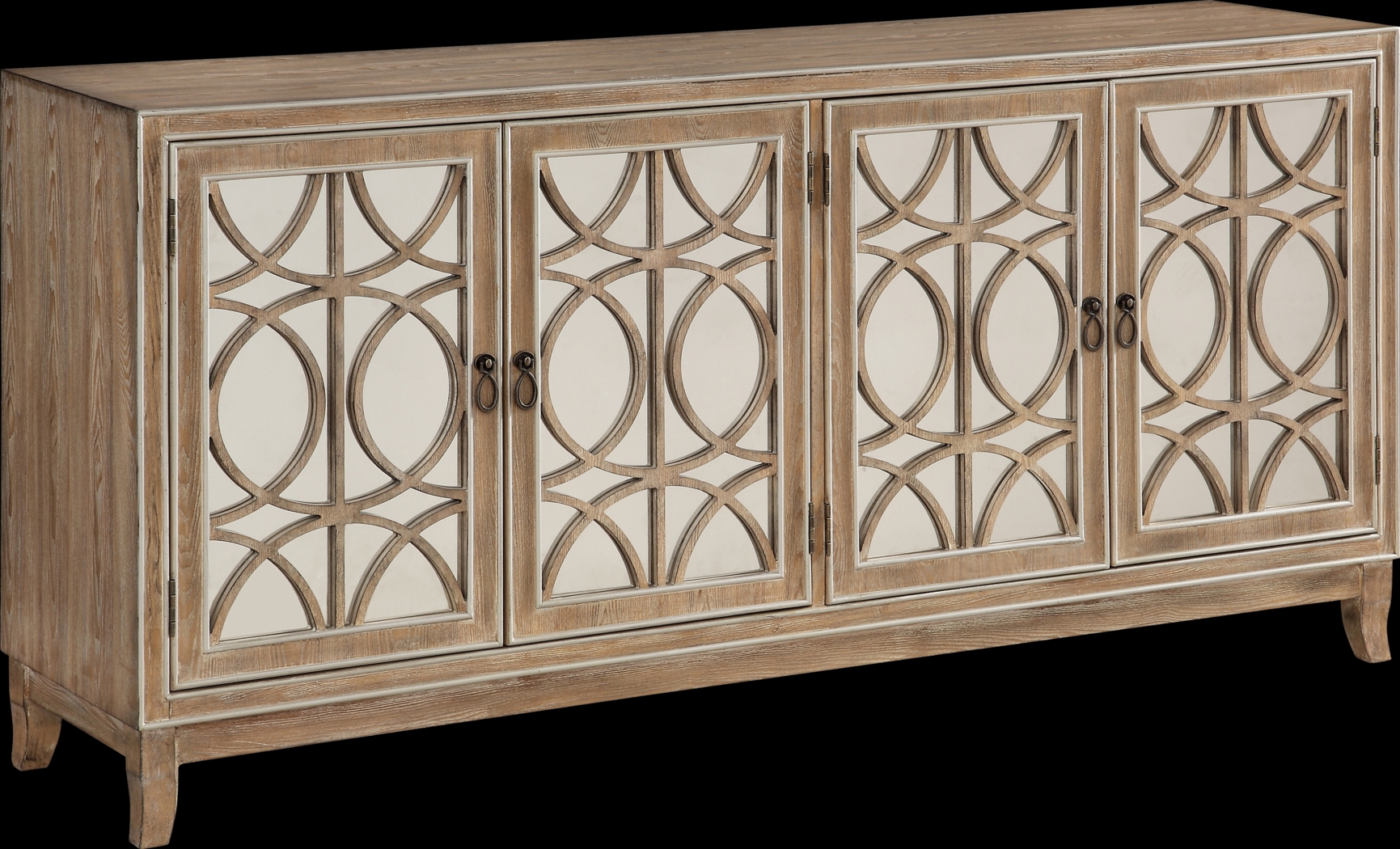 Adkisson Brown Four Door Credenza - Thumbnail - Image 1