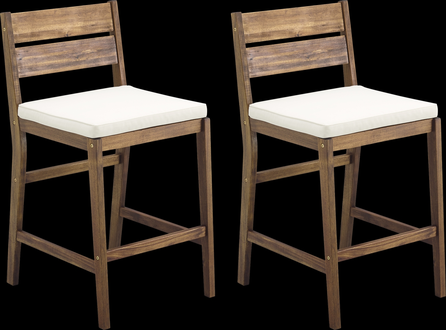 Adlebert Dark Brown Counter Height Stool, Set of 2 - Thumbnail - Image 1