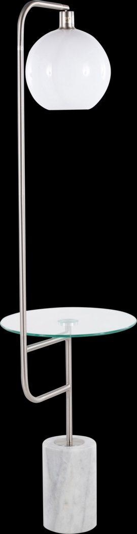 Adleta Nickel Floor Lamp - Thumbnail - Image 4
