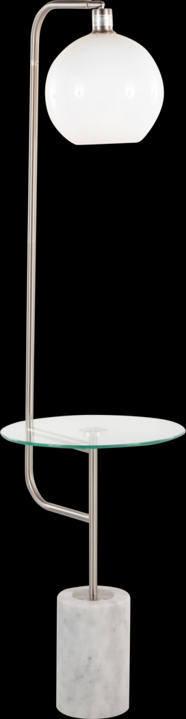 Adleta Nickel Floor Lamp - Thumbnail - Image 1